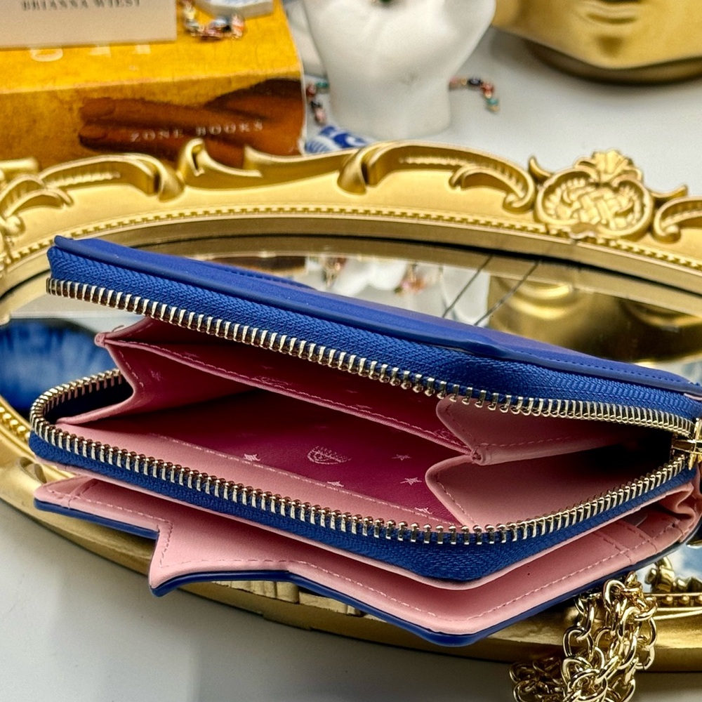 🆕 CHIARA FERRAGNI 🧿 BNIB Eyelike Motif Chain Linked Wallet - Blue - WOC - Picture 15 of 15